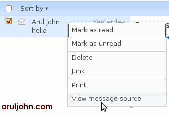 Hotmail headers 1